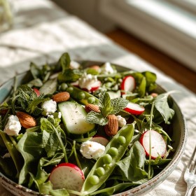 cool and simple vegetarian salad